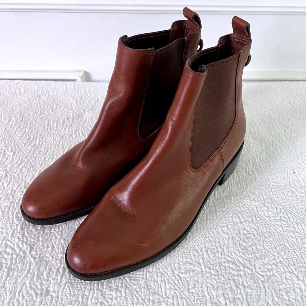 Cole Haan Chelsea Boots 11B Womens Waterproof Leather Brown W00220 Grand.OS